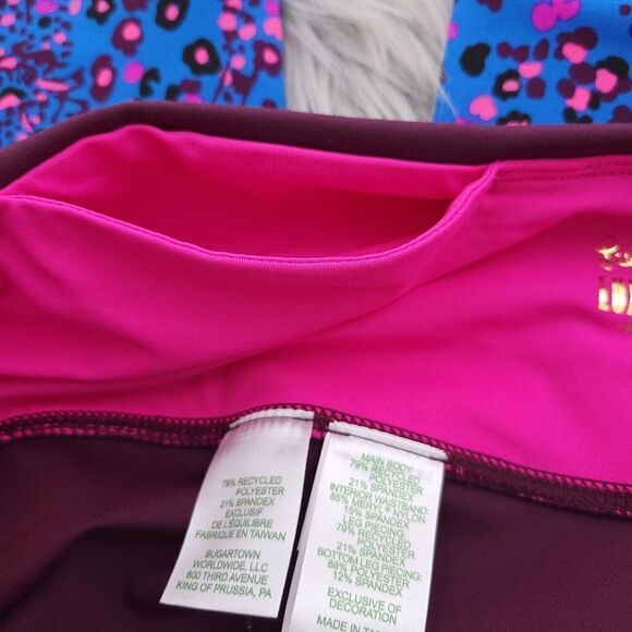 Lilly Pulitzer Luxletic Weekender High Rise Cherry UPF 50 Wicking Legging 2XL - Picture 8 of 13